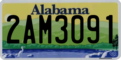AL license plate 2AM3091