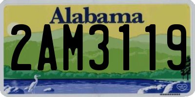 AL license plate 2AM3119