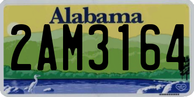 AL license plate 2AM3164