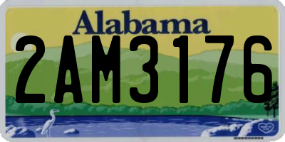 AL license plate 2AM3176