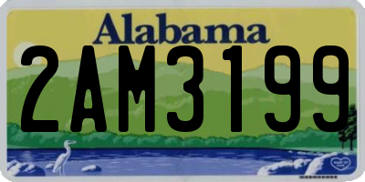 AL license plate 2AM3199