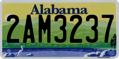 AL license plate 2AM3237