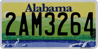 AL license plate 2AM3264