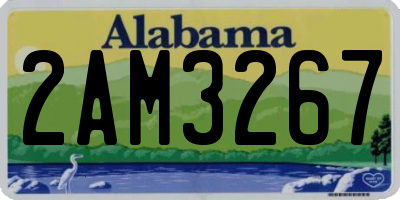 AL license plate 2AM3267