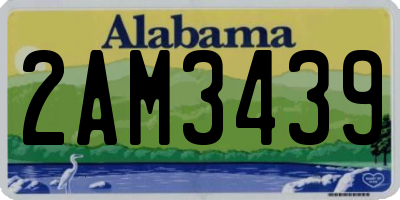 AL license plate 2AM3439