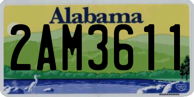 AL license plate 2AM3611