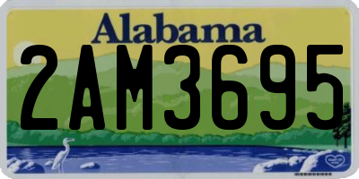 AL license plate 2AM3695