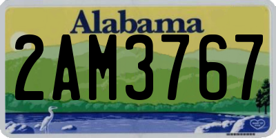 AL license plate 2AM3767
