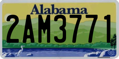 AL license plate 2AM3771