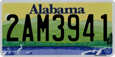 AL license plate 2AM3941