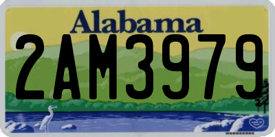 AL license plate 2AM3979