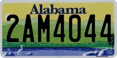 AL license plate 2AM4044