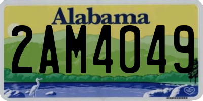AL license plate 2AM4049