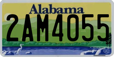 AL license plate 2AM4055