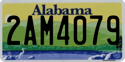 AL license plate 2AM4079