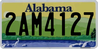 AL license plate 2AM4127