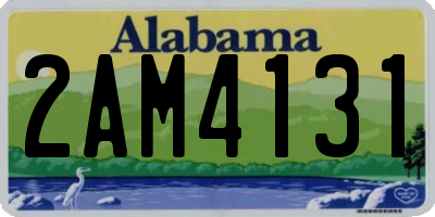 AL license plate 2AM4131