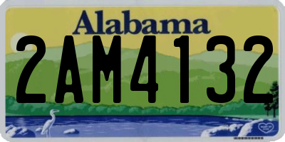 AL license plate 2AM4132