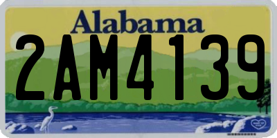 AL license plate 2AM4139
