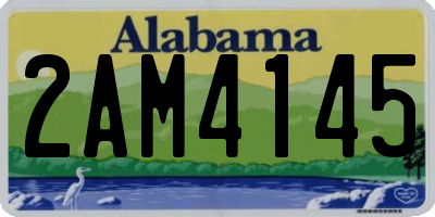 AL license plate 2AM4145