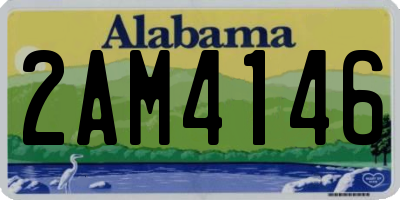 AL license plate 2AM4146
