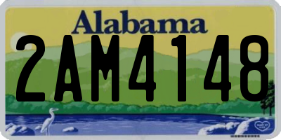 AL license plate 2AM4148