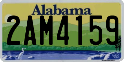 AL license plate 2AM4159