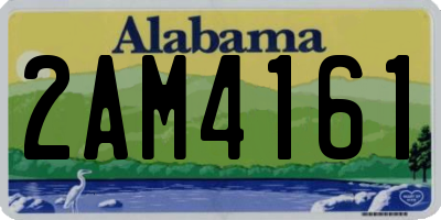 AL license plate 2AM4161