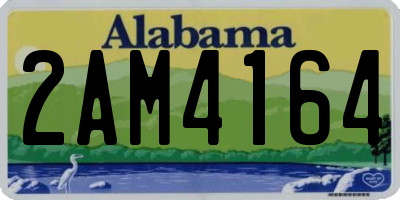 AL license plate 2AM4164