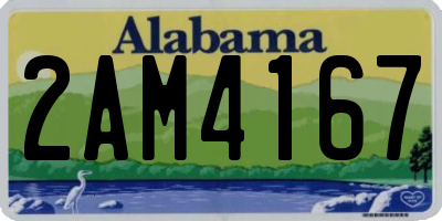 AL license plate 2AM4167