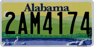 AL license plate 2AM4174