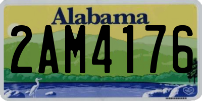 AL license plate 2AM4176
