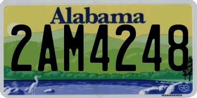 AL license plate 2AM4248