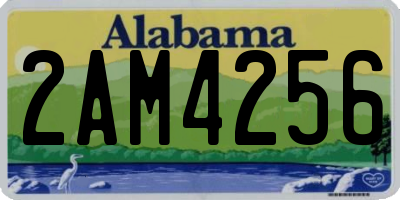 AL license plate 2AM4256