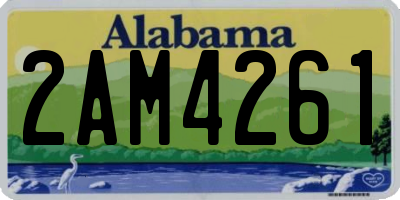 AL license plate 2AM4261