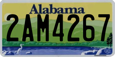 AL license plate 2AM4267