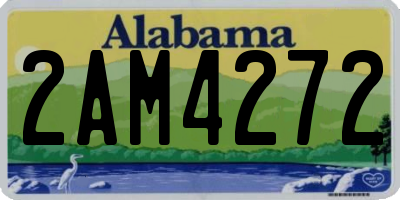 AL license plate 2AM4272