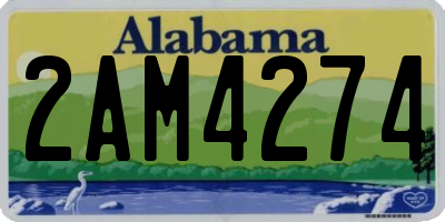 AL license plate 2AM4274