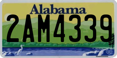 AL license plate 2AM4339