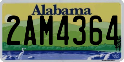 AL license plate 2AM4364