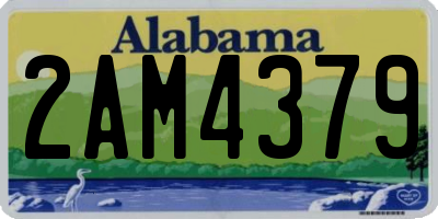 AL license plate 2AM4379