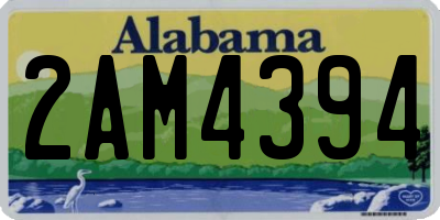 AL license plate 2AM4394