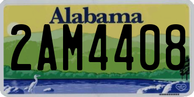 AL license plate 2AM4408