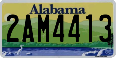 AL license plate 2AM4413
