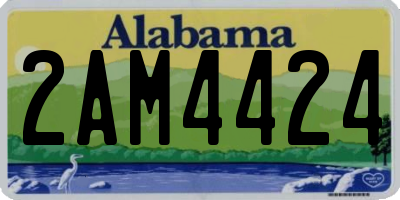 AL license plate 2AM4424