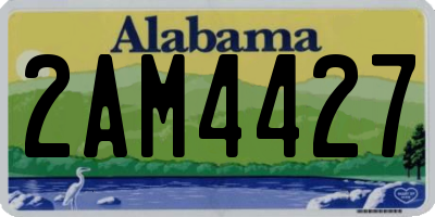 AL license plate 2AM4427