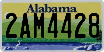 AL license plate 2AM4428
