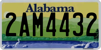 AL license plate 2AM4432