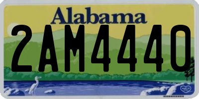 AL license plate 2AM4440
