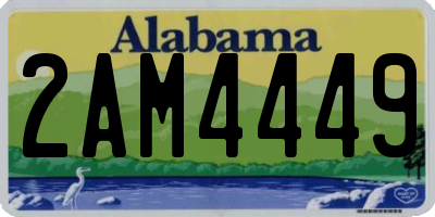 AL license plate 2AM4449